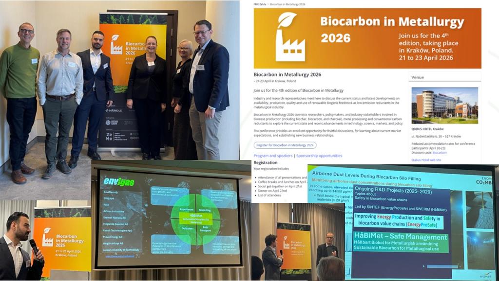 HåBiMet at the Biocarbon in Metallurgy conference 2026